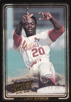1993 Action Packed All-Star Gallery Series I - Gold #2G Lou Brock Front