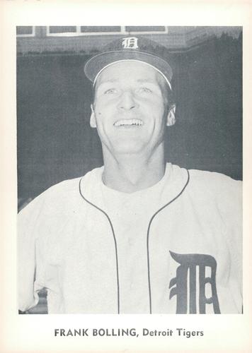 1960 Jay Publishing Detroit Tigers  #NNO Frank Bolling Front