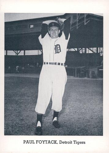 1963 Jay Publishing Detroit Tigers #NNO Paul Foytack Front