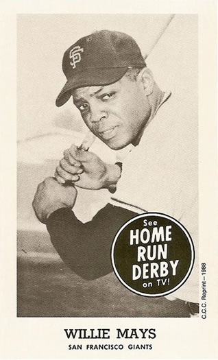 1988 Card Collectors Home Run Derby Reprints #14 Willie Mays Front