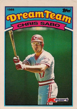 1989 Topps Kmart Dream Team #3 Chris Sabo Front