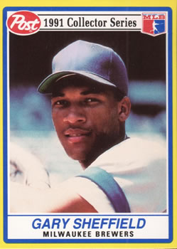 1991 Post Cereal #15 Gary Sheffield Front