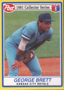 1991 Post Cereal #26 George Brett Front
