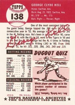 1991 Topps Archives 1953 #138 George Kell Back