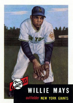 1991 Topps Archives 1953 #244 Willie Mays Front