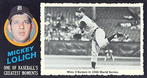 1971 Topps Greatest Moments #23 Mickey Lolich Front