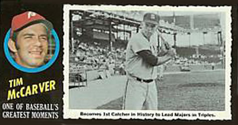 1971 Topps Greatest Moments #25 Tim McCarver Front