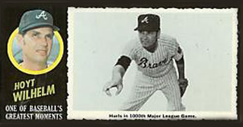 1971 Topps Greatest Moments #2 Hoyt Wilhelm Front
