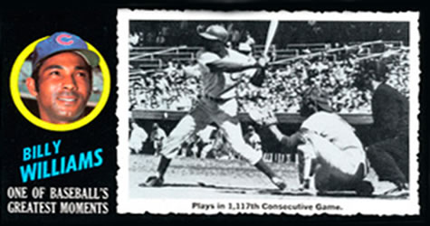 1971 Topps Greatest Moments #37 Billy Williams Front