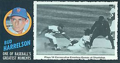 1971 Topps Greatest Moments #55 Bud Harrelson Front