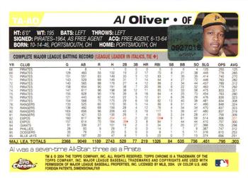 2004 Topps Retired Signature Edition - Autographs #TA-AO Al Oliver Back
