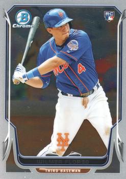2014 Bowman Chrome #15 Wilmer Flores Front