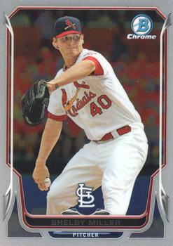2014 Bowman Chrome #173 Shelby Miller Front