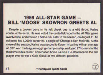 1983 Al Kaline Story #18 Bill Skowron / Al Kaline Back