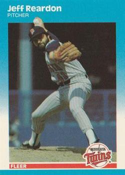 1987 Fleer Update - Glossy #U-101 Jeff Reardon Front