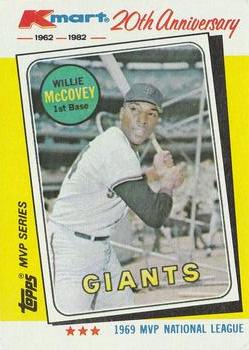 1982 Topps Kmart 20th Anniversary #16 Willie McCovey Front
