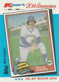 1982 Topps Kmart 20th Anniversary #40 Rollie Fingers Front