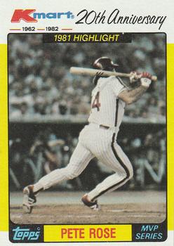 1982 Topps Kmart 20th Anniversary #44 Pete Rose Front