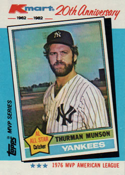 1982 Topps Kmart 20th Anniversary #29 Thurman Munson Front