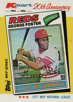 1982 Topps Kmart 20th Anniversary #32 George Foster Front