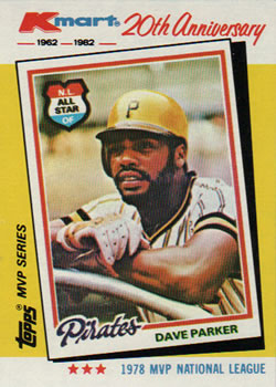 1982 Topps Kmart 20th Anniversary #34 Dave Parker Front
