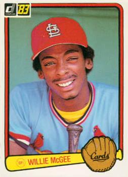 1983 Donruss #190 Willie McGee Front