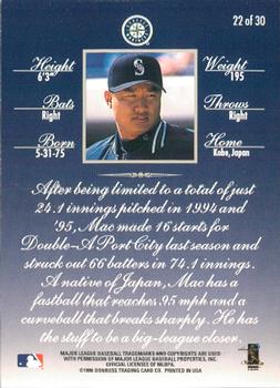 1997 Donruss - Rated Rookies #22 Makoto Suzuki Back