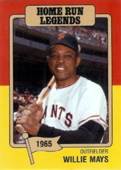 1986 Big League Chew Home Run Legends #3 Willie Mays Front