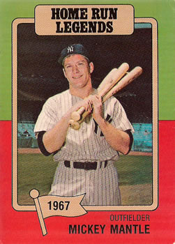 1986 Big League Chew Home Run Legends #6 Mickey Mantle Front