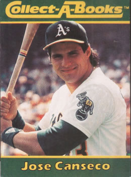 1990 Collect-A-Books #25 Jose Canseco Front