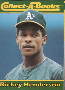 1990 Collect-A-Books #8 Rickey Henderson Front
