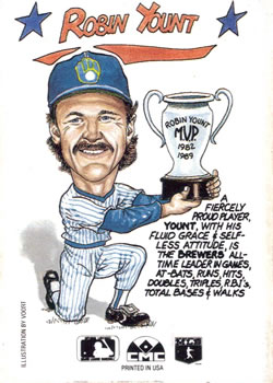 1990 Collect-A-Books #9 Robin Yount Back