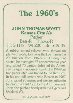 1978 TCMA The 1960's I #0159 John Wyatt Back