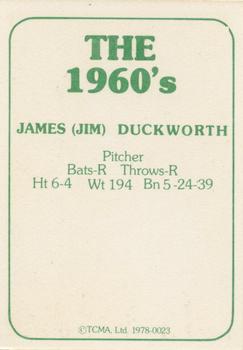 1978 TCMA The 1960's I #0023 Jim Duckworth Back