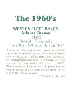 1981 TCMA The 1960's II #370 Wesley 