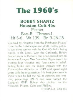 1981 TCMA The 1960's II #456 Bobby Shantz Back
