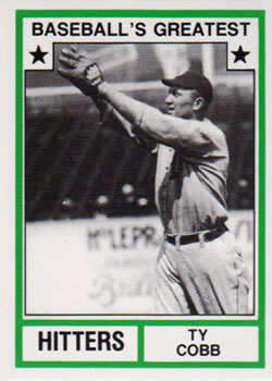 1987 TCMA 1982 Greatest Hitters #14 Ty Cobb Front