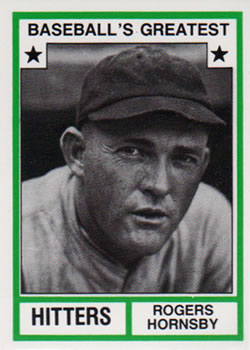 1987 TCMA 1982 Greatest Hitters #15 Rogers Hornsby Front