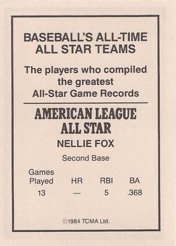 1984 TCMA All-Time All Stars #NNO Nellie Fox Back