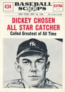1961 Nu-Cards Baseball Scoops #434 Bill Dickey   Front