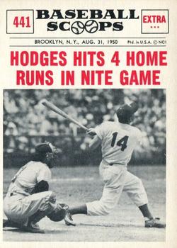 1961 Nu-Cards Baseball Scoops #441 Gil Hodges   Front