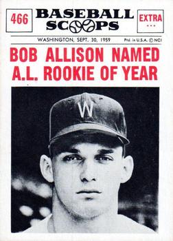 1961 Nu-Cards Baseball Scoops #466 Bob Allison   Front
