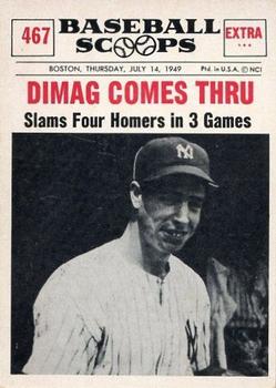 1961 Nu-Cards Baseball Scoops #467 Joe DiMaggio   Front