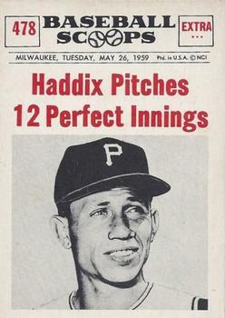 1961 Nu-Cards Baseball Scoops #478 Harvey Haddix   Front