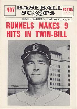 1961 Nu-Cards Baseball Scoops #407 Pete Runnels Front