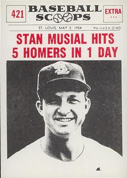 1961 Nu-Cards Baseball Scoops #421 Stan Musial   Front