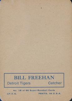 1969 Topps Super #18 Bill Freehan Back
