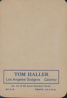 1969 Topps Super #47 Tom Haller Back