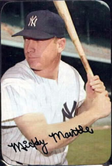 1969 Topps Super #24 Mickey Mantle Front