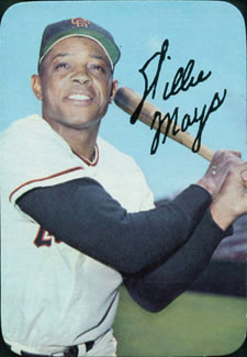 1969 Topps Super #65 Willie Mays Front